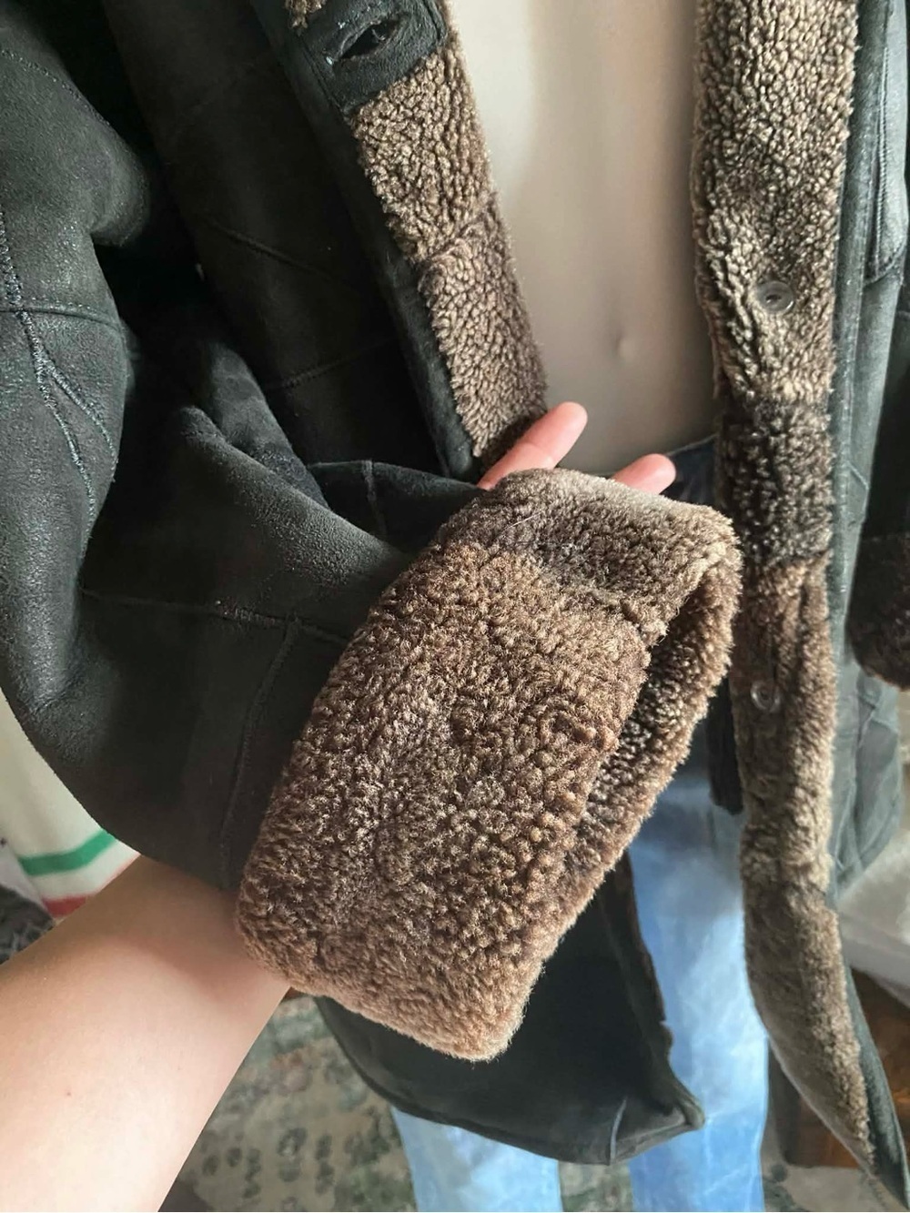 Shearling Coat - Picture 5 of 9
